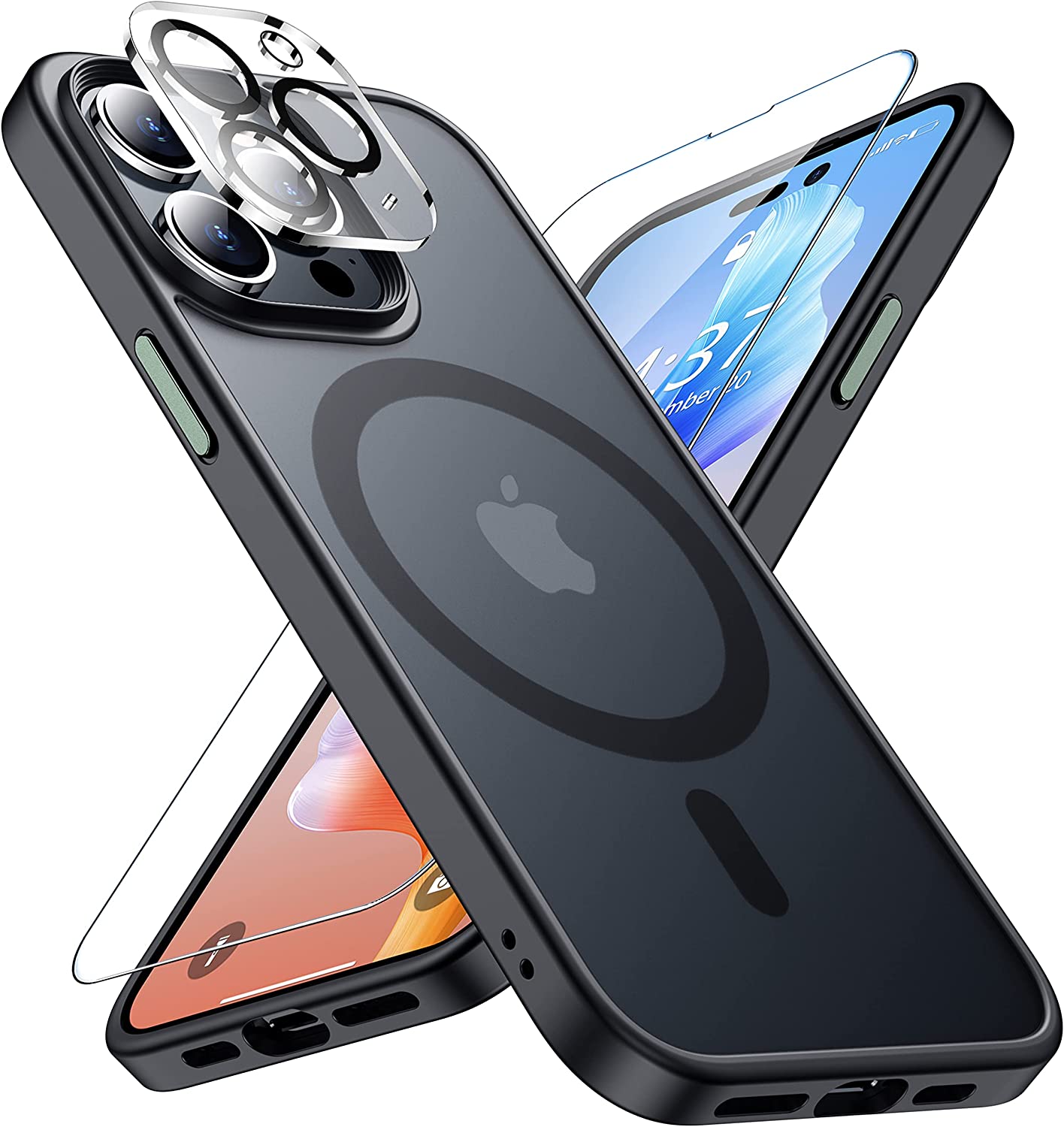 Redpepper iPhone 14 Pro Max cover nera magnetica opaca
