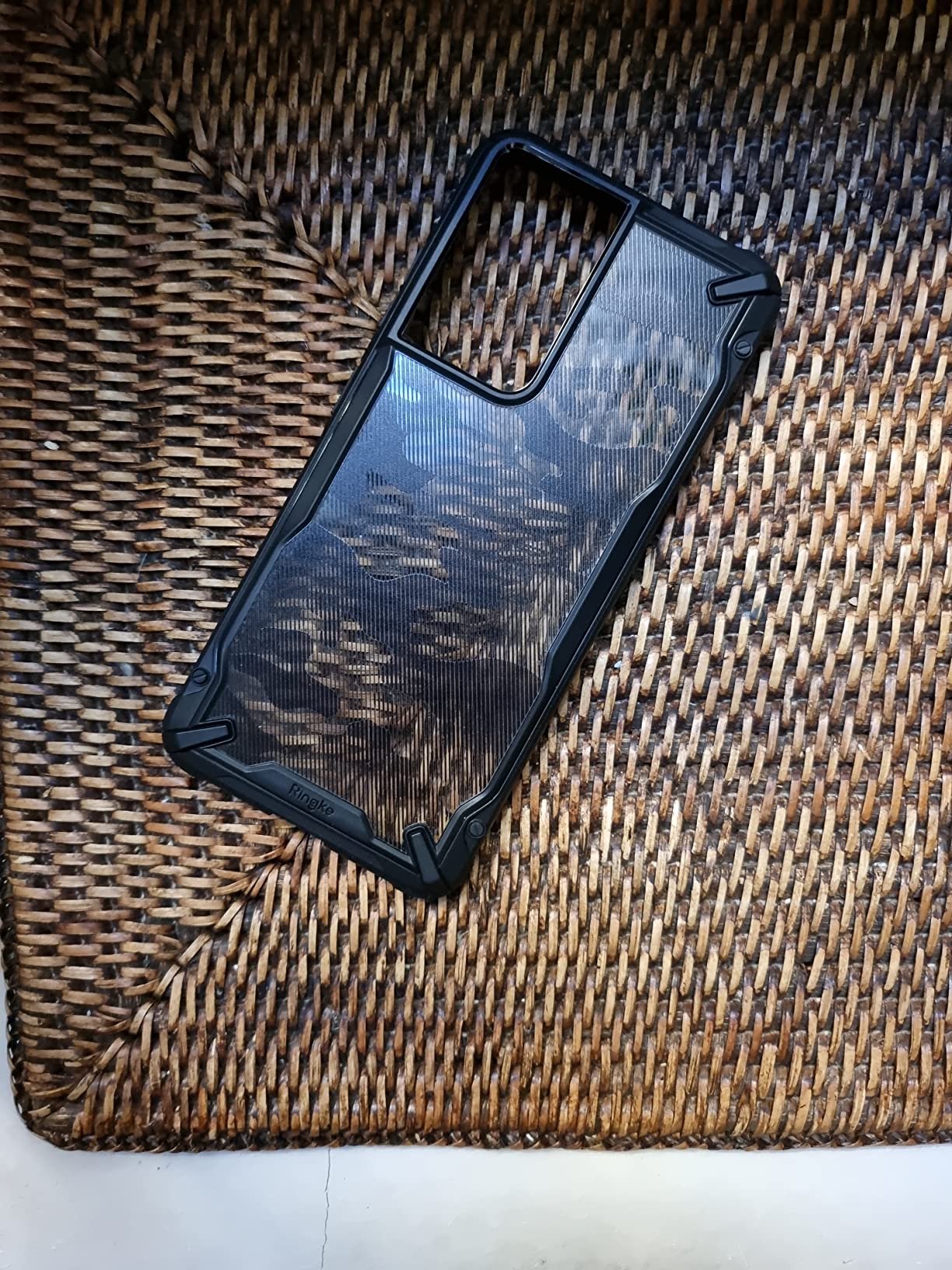 Ringke Fusion-X Galaxy S21 Ultra Cover Nera Black Trasparente