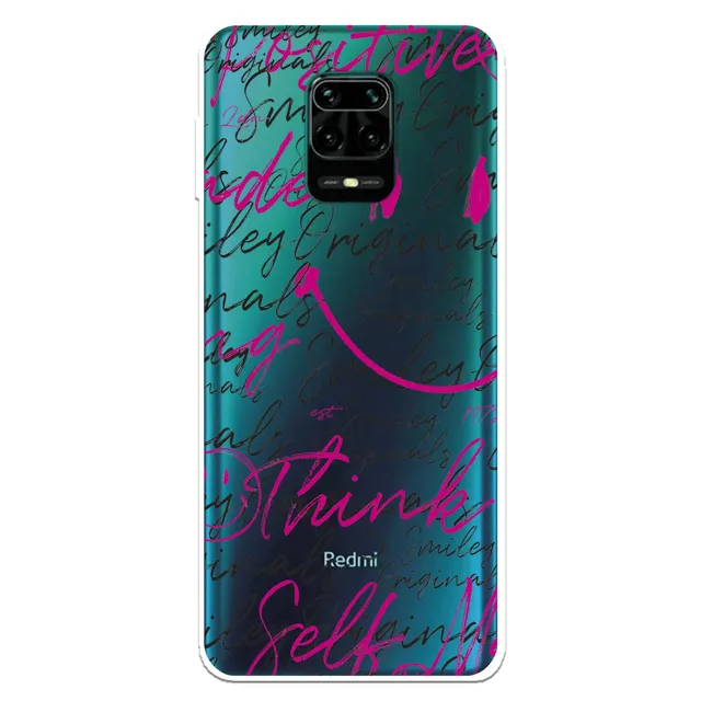 La Casa de las Carcasas Smiley Mano Alzata cover Note 9S trasparente