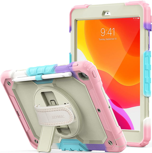 Redpepper iPad 10.2 Cover 9/8/7 gen nera con pellicola