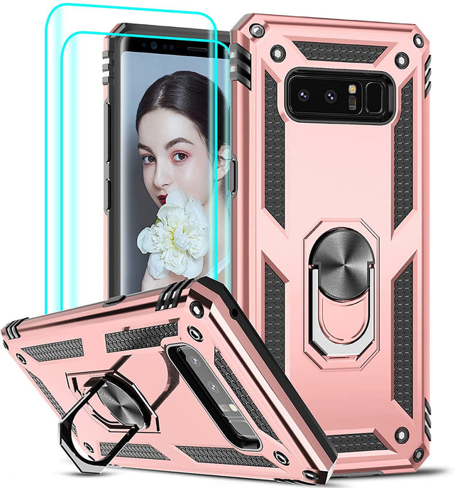 Redpepper Galaxy Note 8 Custodia Nera con Stand 360