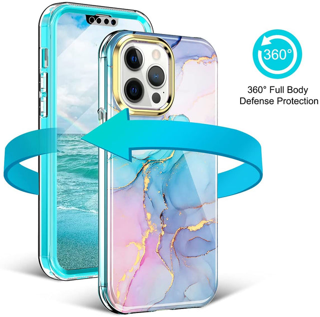 Redpepper iPhone 13 Pro Max Cover Marmo slim antiurto