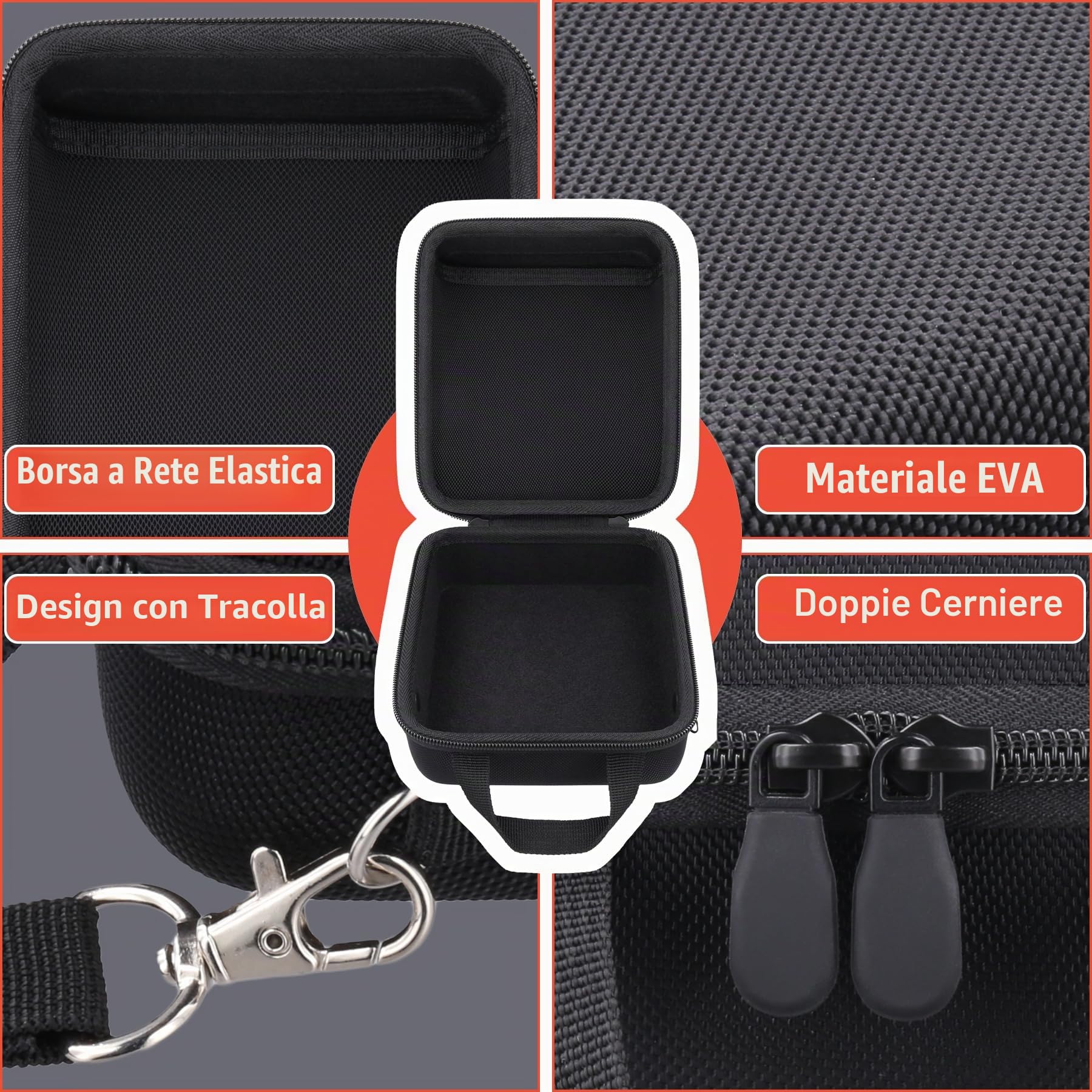 Aenllosi Camera Case custodia Wide EVO 2in1 EVA nera