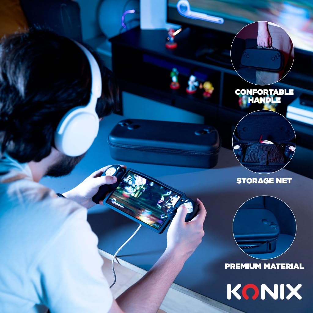 Konix Custodia PlayStation Portal nera antiurto