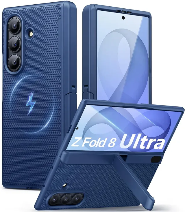 Redpepper Galaxy Cases Z Fold 8 Ultra cover nera magnetica cerniera