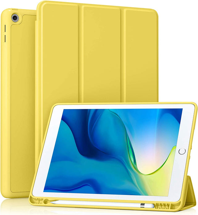 Redpepper iPad 10.2 Cover Nera Pelle Stand Porta Matita