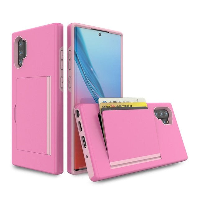Redpepper Galaxy Cases Note 10 Plus cover portacarte antiurto