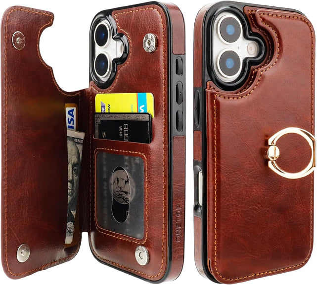 Redpepper Apple Cases cover pelle iPhone 17 6,3 bianca anello