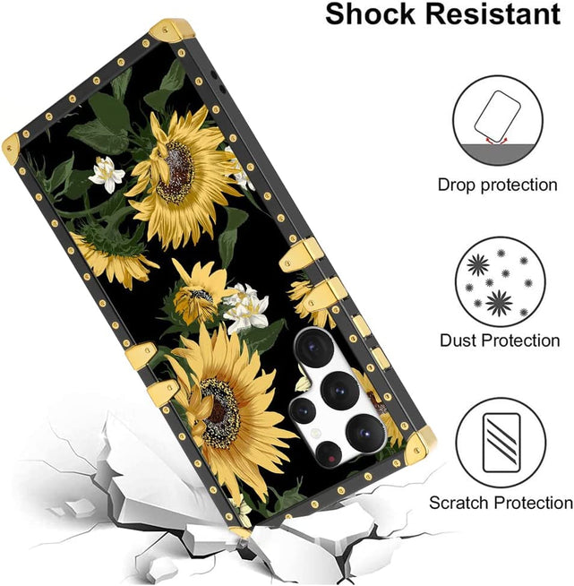 Redpepper Galaxy Cases S23 Ultra cover girasole con anello