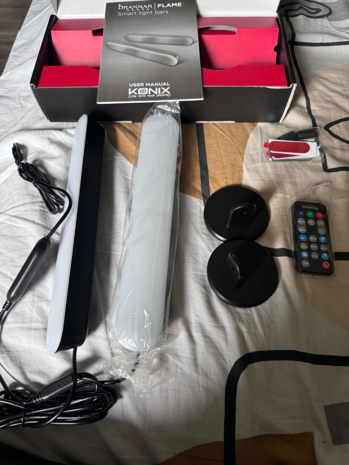 Konix Drakkar Flame Barra LED Gaming RGBIC 30 cm