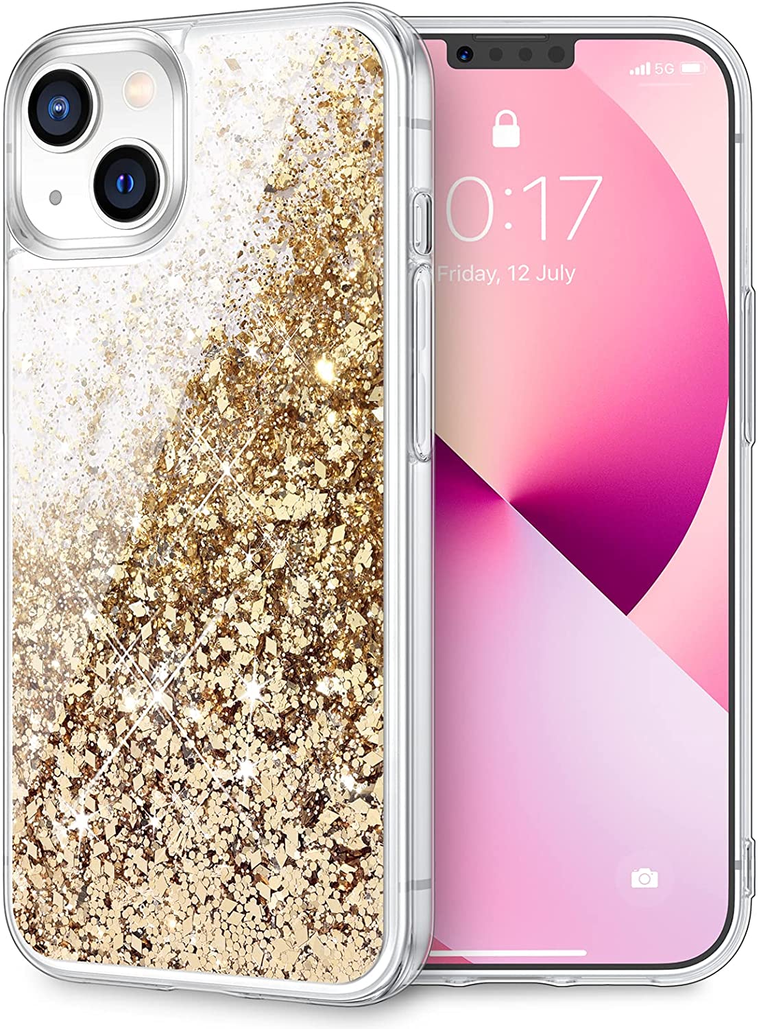 Redpepper Apple Cases 13 Mini Cover Glitter Liquida TPU