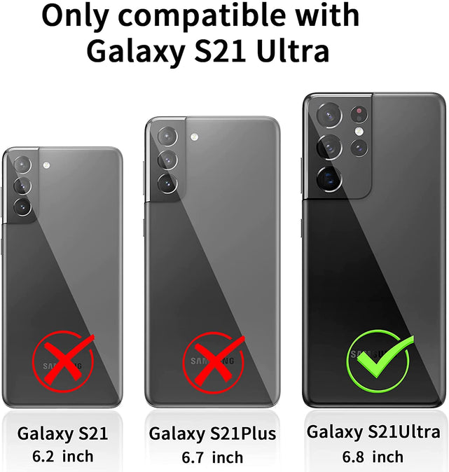 Redpepper Galaxy S21 Ultra cover nera con clip da cintura