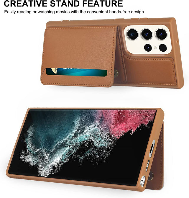 Redpepper Galaxy S23 Ultra Cover Portafoglio Pelle
