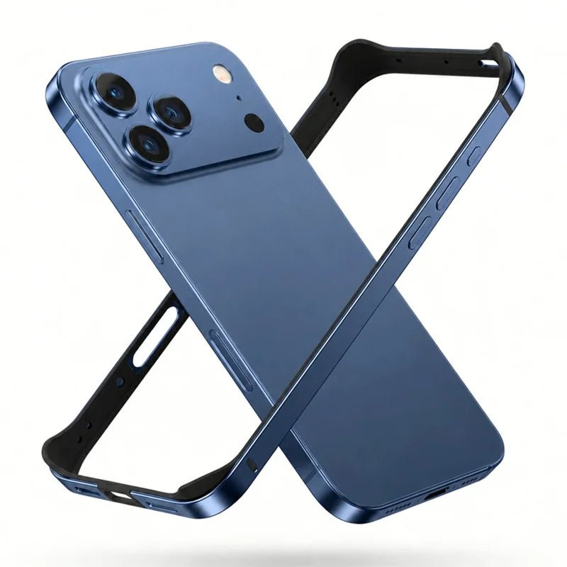 Redpepper Apple Cases iPhone 18 Pro Max Bumper Alluminio Blu Scuro