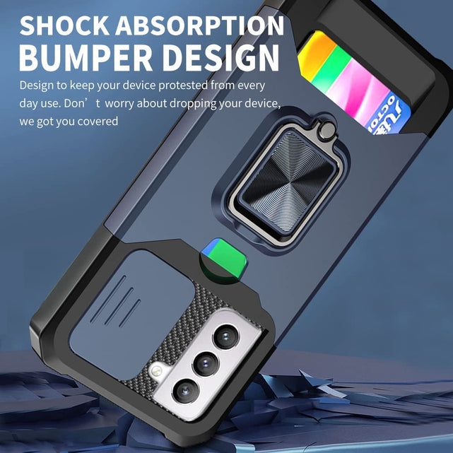 Redpepper Galaxy S21 Plus Cover Anello Porta Carte