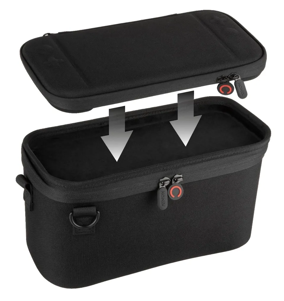 Konix Smart Carry Bag Switch 2 nera 10 giochi