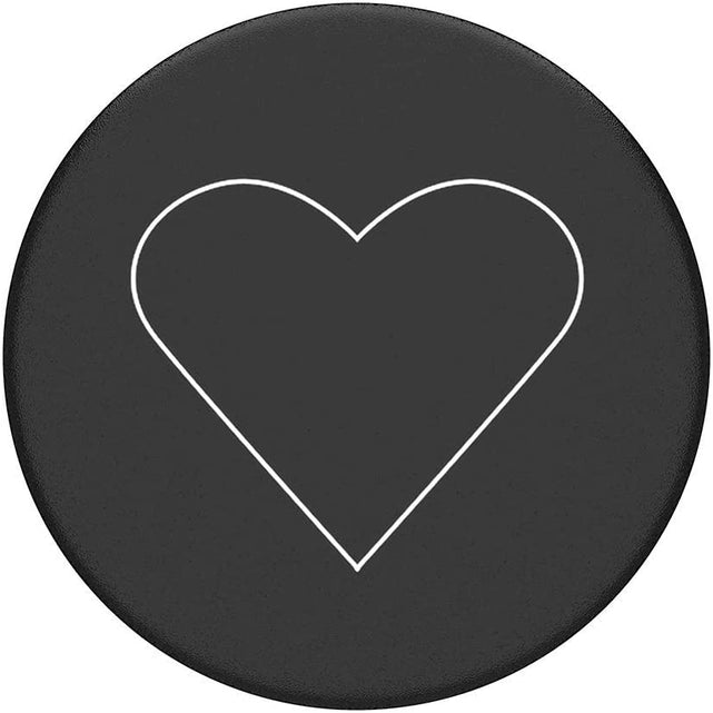 Redpepper Pop Sockets grip cuore bianco nero stand telefono