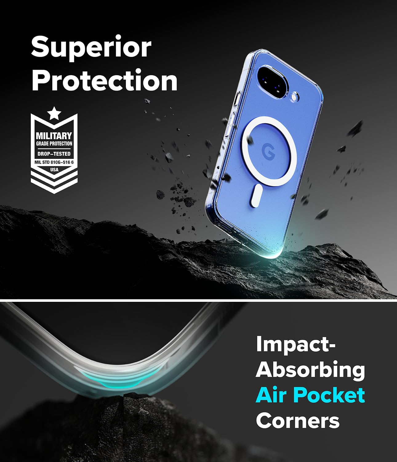 Ringke Fusion Magnetic Cover Pixel 10a Magnetic Clear MagSafe