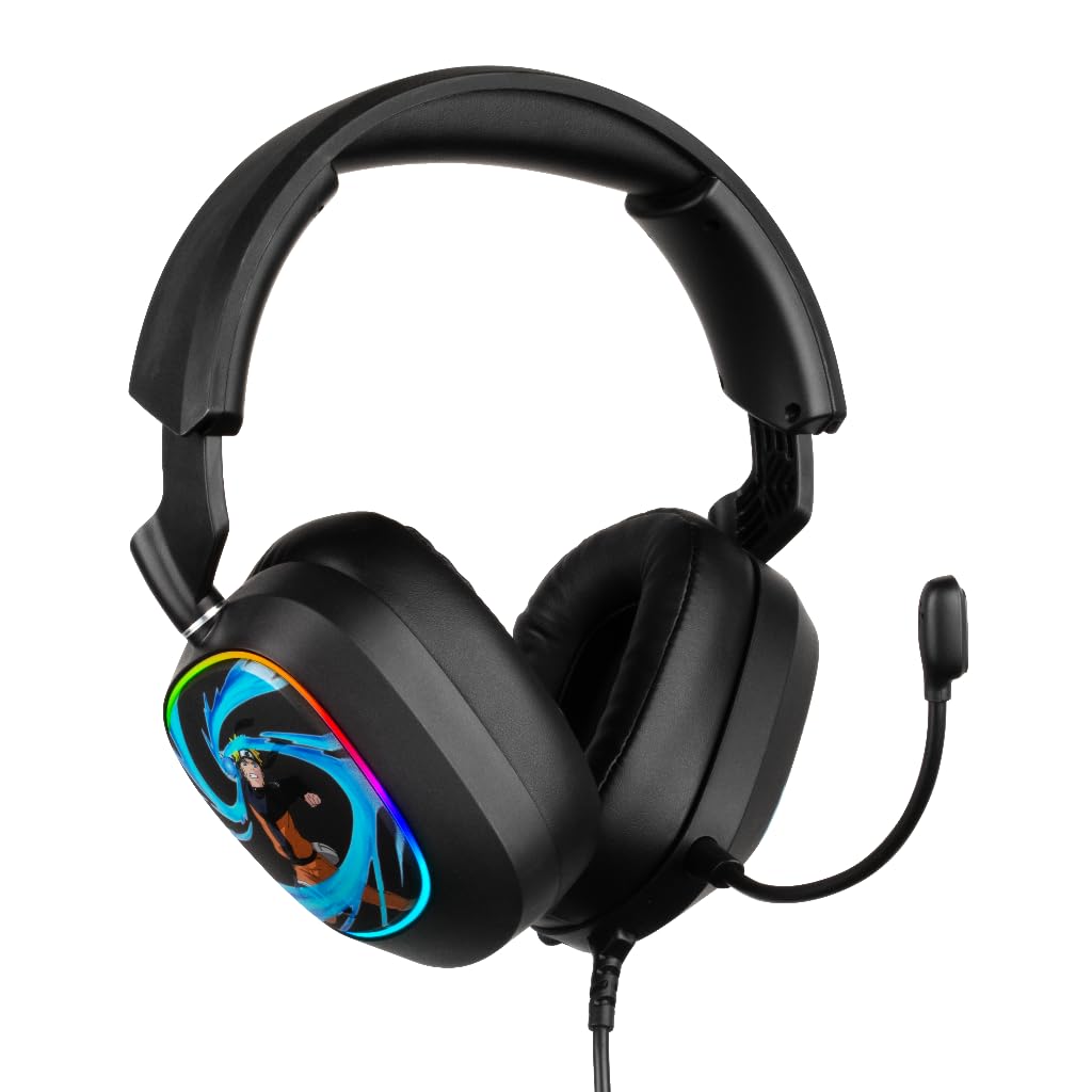 Konix Naruto Shippuden Cuffie gaming 7.1 nere