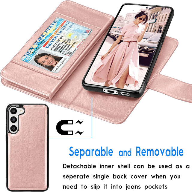Redpepper Galaxy S23 Custodia Pelle Portafoglio Staccabile