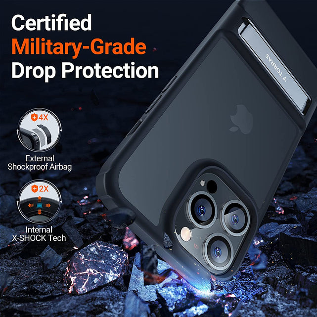 Redpepper Apple Cases iPhone 13 Pro Max cover con stand metallo