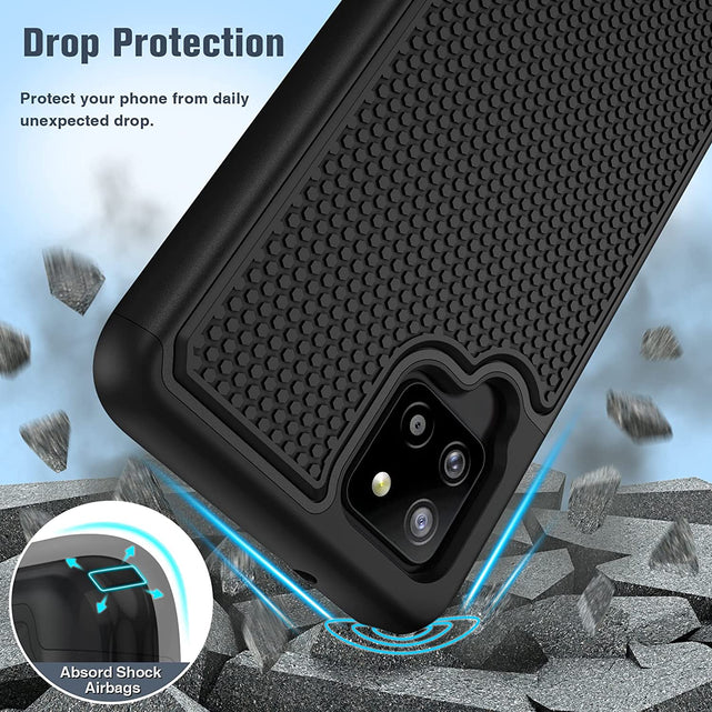 Redpepper Galaxy A42 5G custodia dual layer con vetri