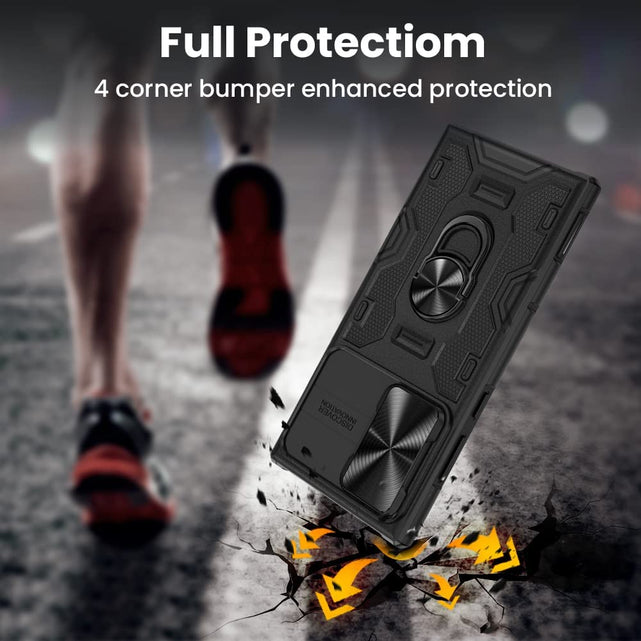 Redpepper Galaxy S22 Ultra Cover Anello Stand Copri Camera