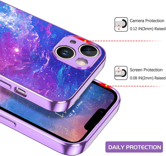 Redpepper iPhone 14 Cover Slim Nebulosa Fosforescente