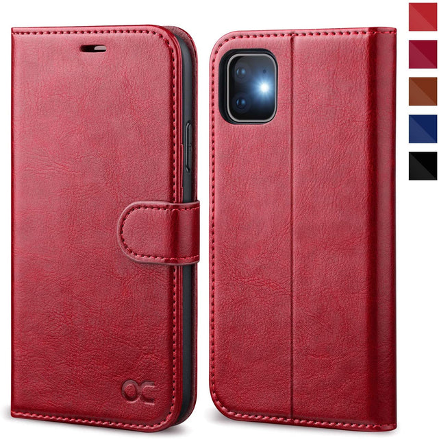 Redpepper iPhone 11 cover portafoglio pelle stand nero