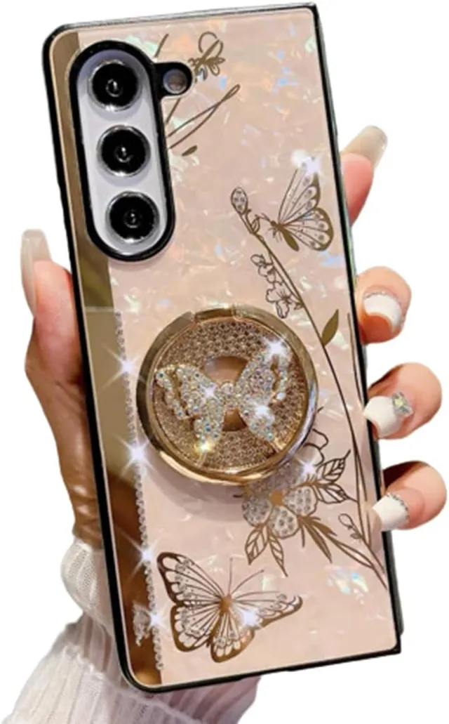Redpepper Galaxy Cases Z Fold 5 cover viola farfalla