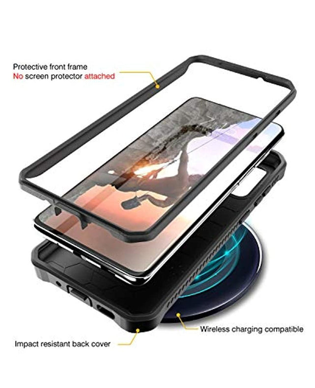 Redpepper Galaxy S20 Plus cover nera con kickstand antishock