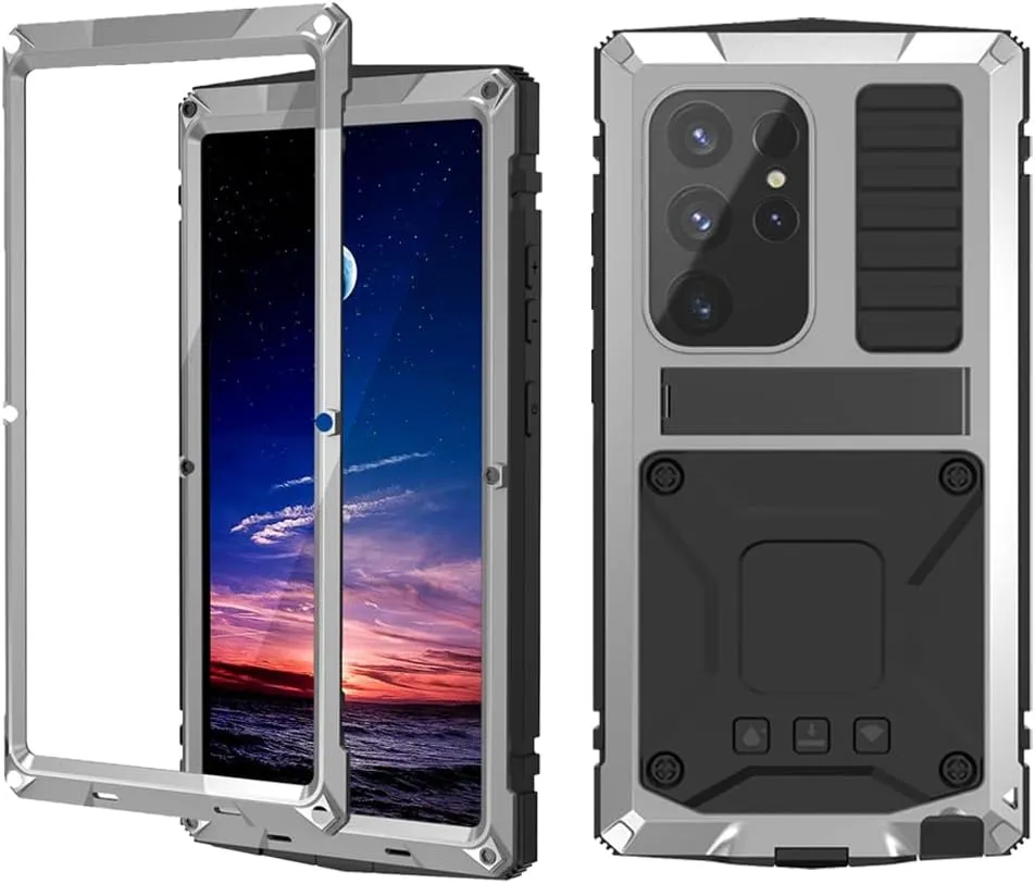Redpepper S24 Plus cover armor metallo nera antiurto