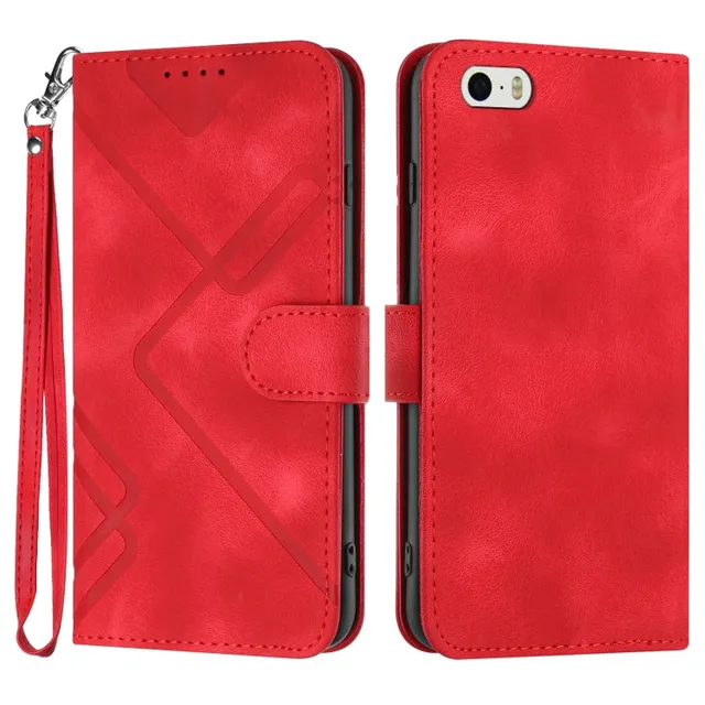 Redpepper iPhone 5s SE cover pelle portafoglio con tracolla