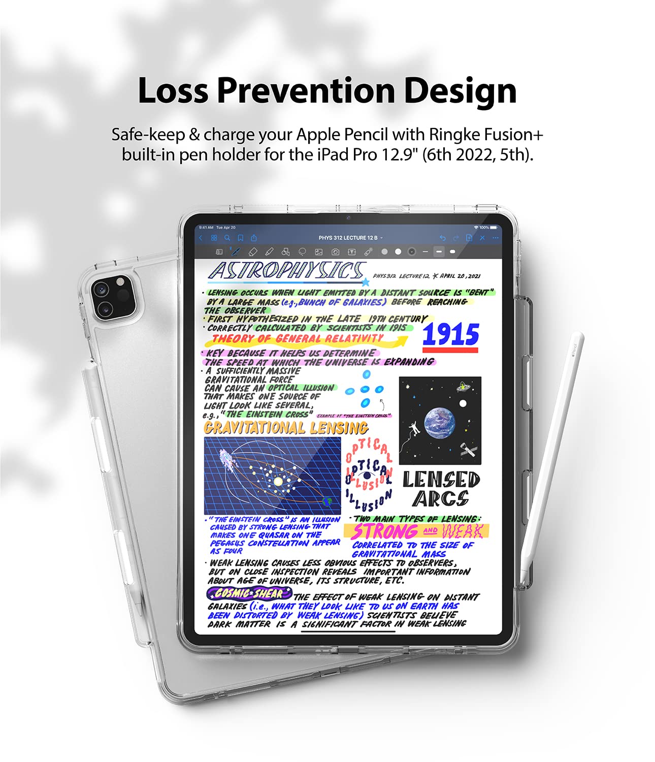 Ringke Fusion Plus iPad Pro 12.9 custodia trasparente Clear