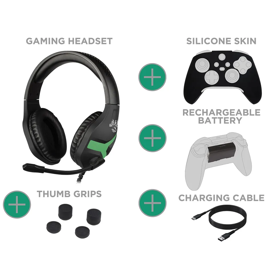 Konix Mythics Chronos kit accessori Xbox Series X|S con cuffie