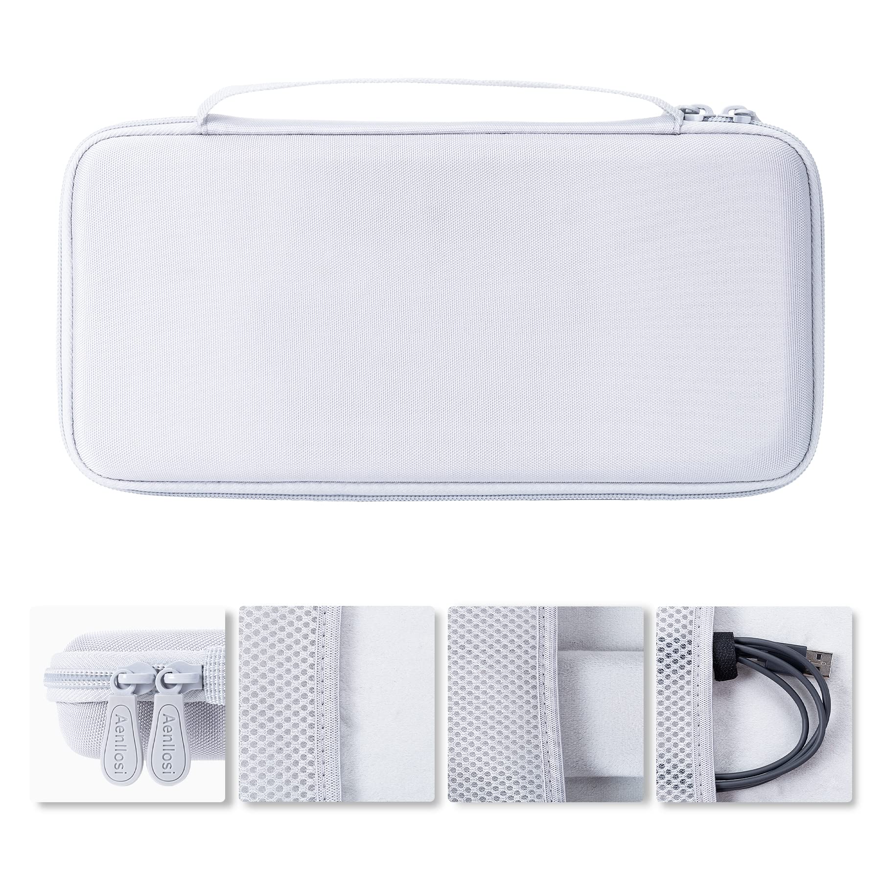 Aenllosi Keyboard & Mouse Case MX Keys Mini custodia Bianca