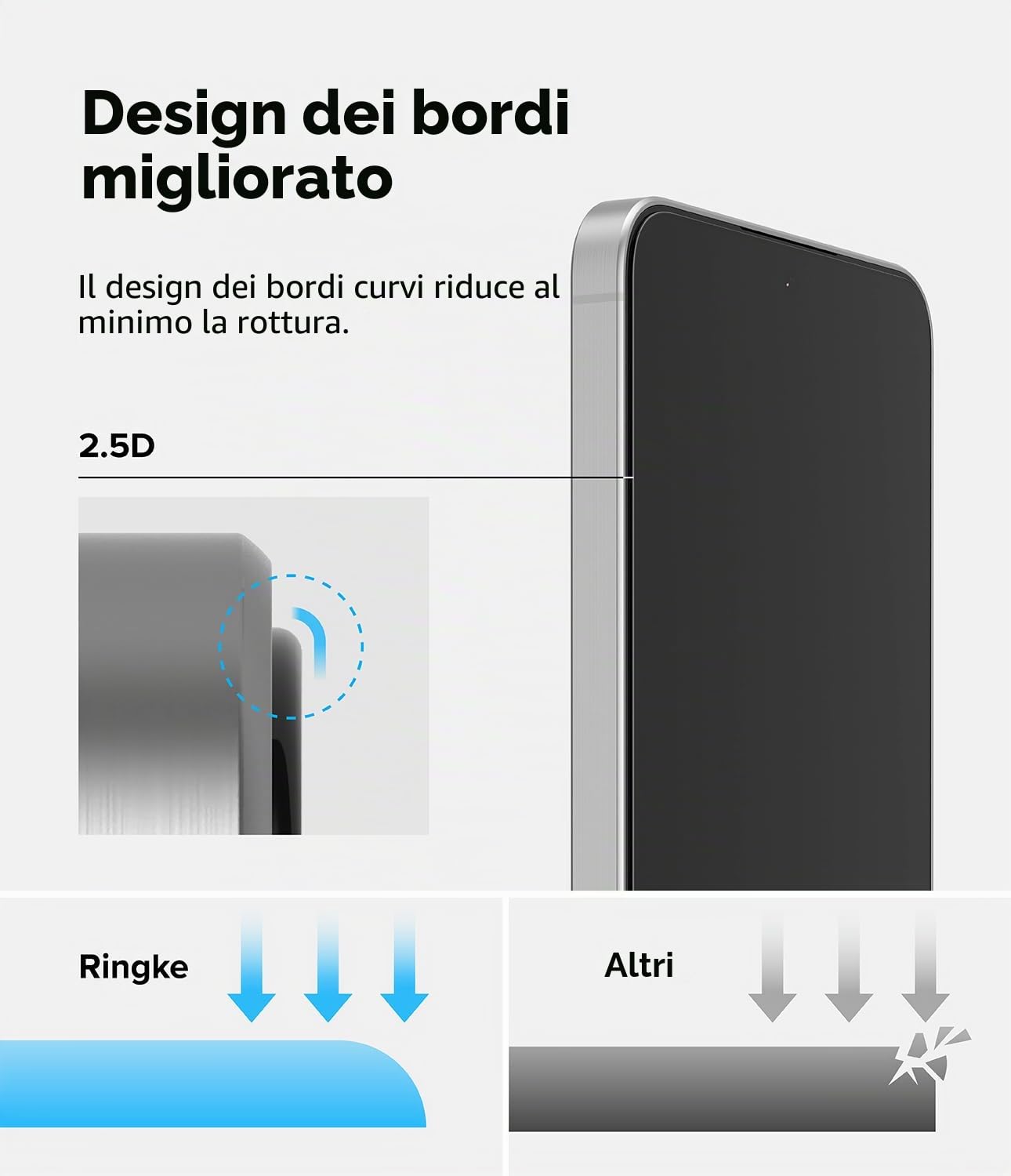 Ringke Easy Slide vetro temperato Galaxy A57 9H 2 pezzi