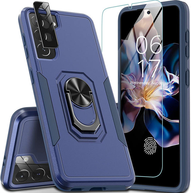 Redpepper Galaxy S21 5G cover anello stand vetro 9H
