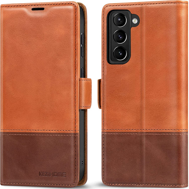 Redpepper Galaxy S21 Plus Cover Pelle Portafoglio RFID Nera