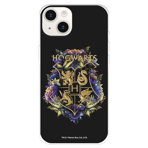 La Casa de las Carcasas Licenze Ufficiali custodia iPhone 15 Plus Hogwarts floreale