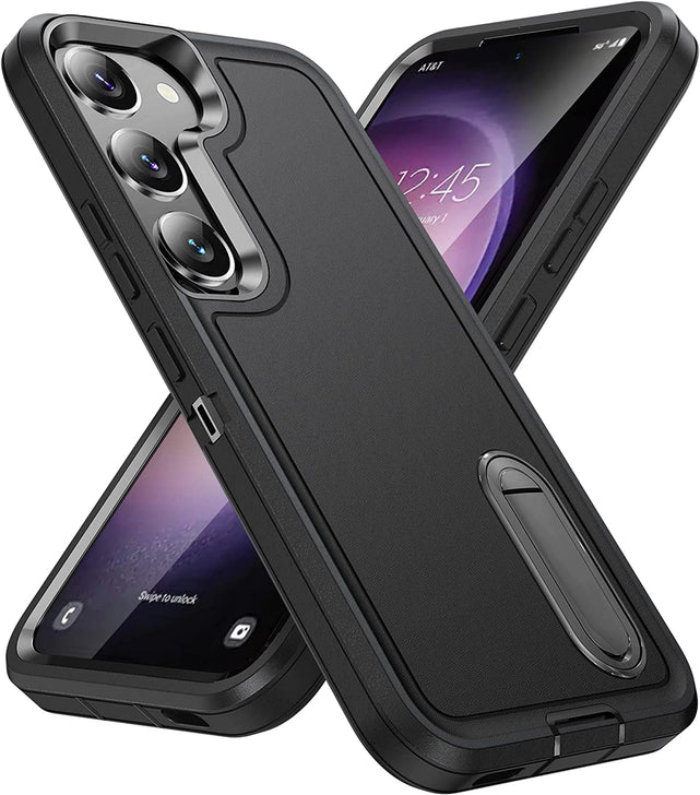 Redpepper Galaxy S23 Cover Antiurto con Cavalletto Nero
