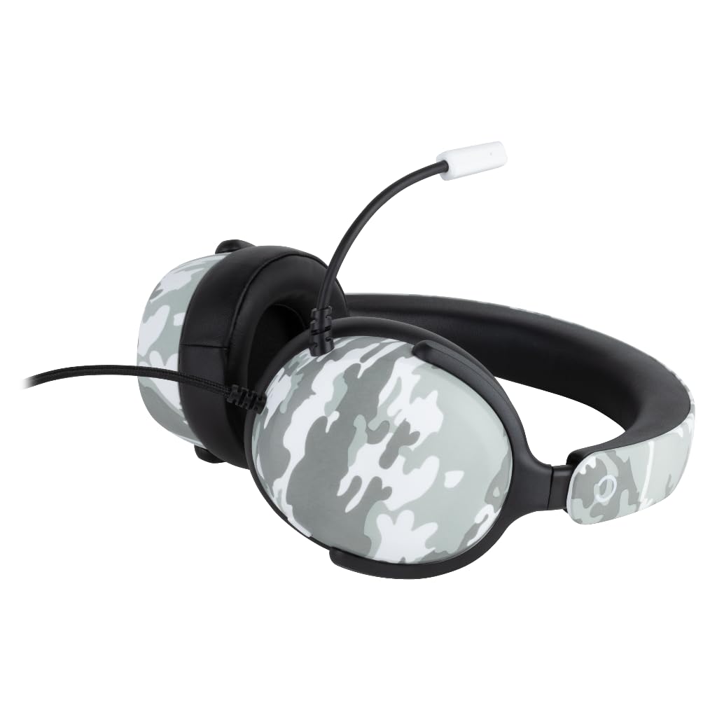 Konix Nexus Cuffie Gaming Bianco Grigio Jack 3,5 mm 40 mm