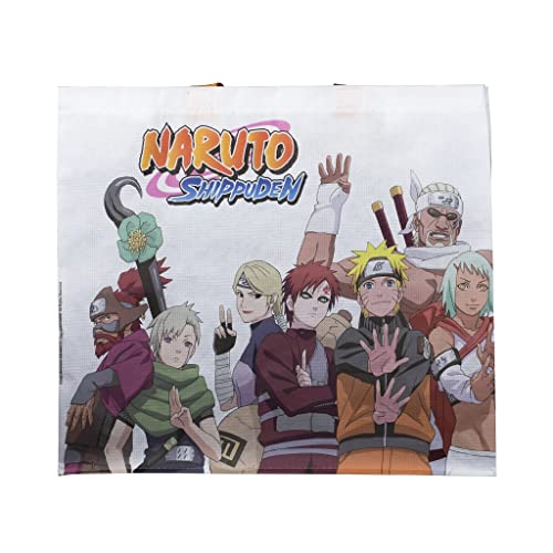 Konix Naruto Shippuden Borsa Spesa Tote 40x45 Bianco riciclato
