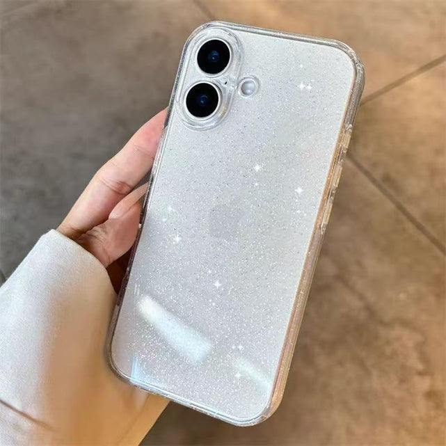 Redpepper iPhone 17 Cover Trasparente Glitter Antiurto TPU