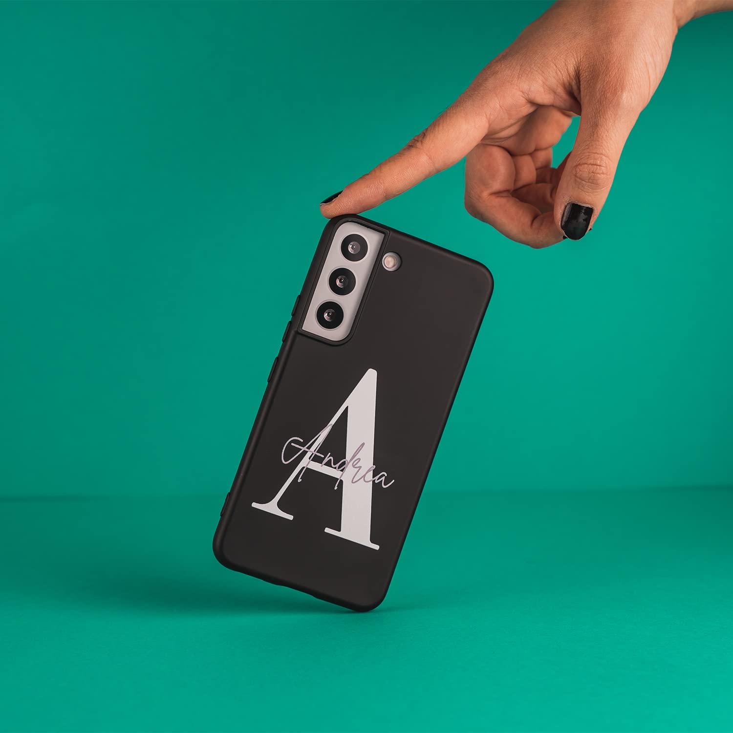 La Casa de las Carcasas Personalizzate cover Note 10 Pro nera nome