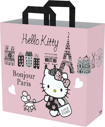 Konix Hello Kitty Borsa Shopper M 40x45x20 cm Rosa