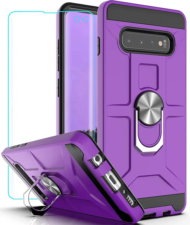 Redpepper Galaxy S10 Plus Cover Antiurto con Stand Metallo