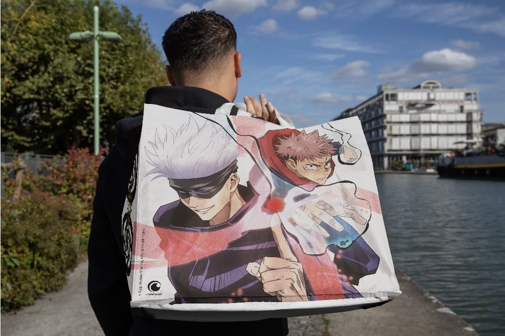 Konix Jujutsu Kaisen Borsa Spesa 40x45x20 Bianco Gojo Yuji