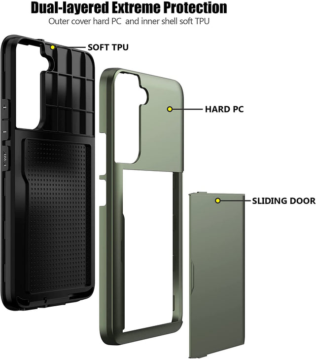Redpepper Galaxy S22 Plus Cover Portacarte Antiurto
