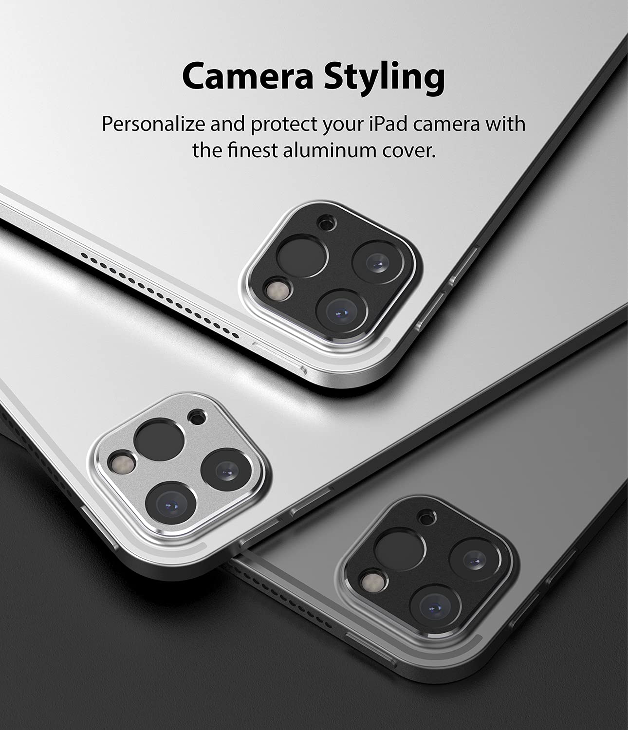 Ringke Camera Styling iPad Pro 11 12.9 cornice alluminio silver